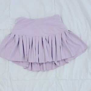 Baby pink Pleated Women's Skirt